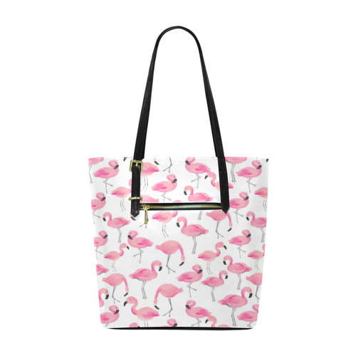 Pink Flamingos Euramerican Tote Bag/Small (Model 1655)