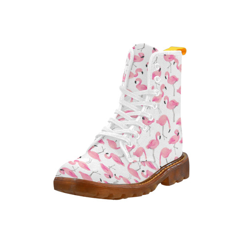 Pink Flamingos Martin Boots For Women Model 1203H