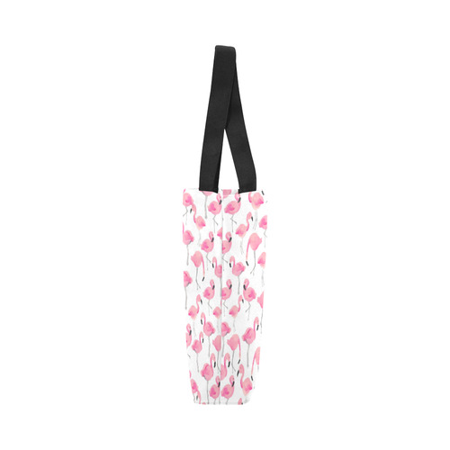 Pink Flamingos Canvas Tote Bag (Model 1657)