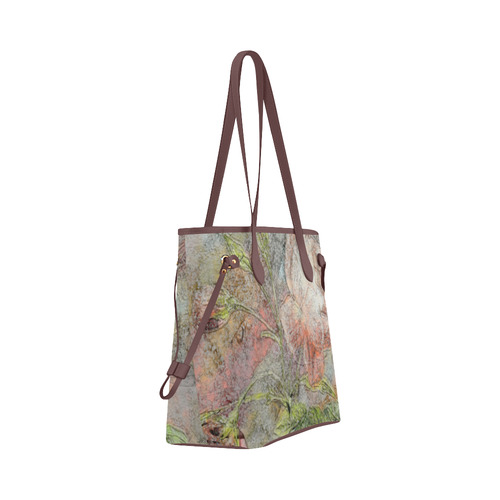 vintage roses Clover Canvas Tote Bag (Model 1661)