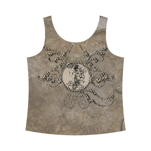 Elegant floral design All Over Print Tank Top for Women (Model T43)