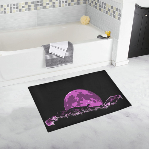 Big Moon Mountain Bath Rug 20''x 32''