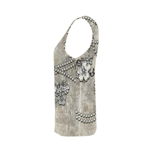 Decorative design, damask All Over Print Tank Top for Women (Model T43)