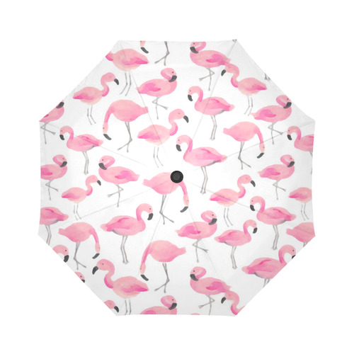 Pink Flamingos Auto-Foldable Umbrella (Model U04)