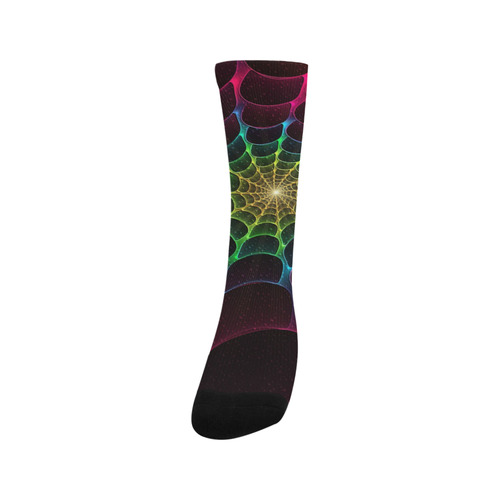 Rainbow Spiderweb Socks Trouser Socks