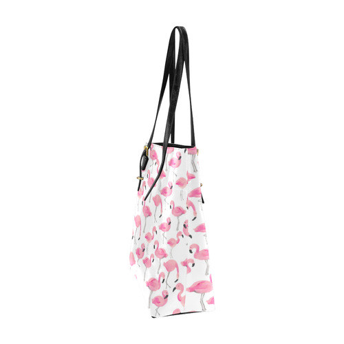 Pink Flamingos Euramerican Tote Bag/Small (Model 1655)