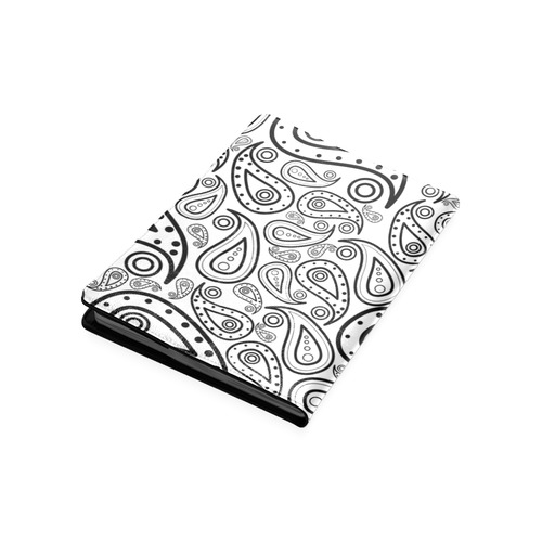 black and white paisley Custom NoteBook B5
