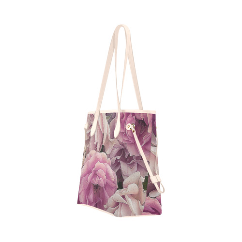 great garden roses pink Clover Canvas Tote Bag (Model 1661)