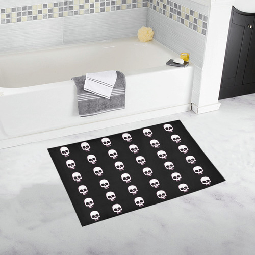 I Love Skulls Bath Rug 20''x 32''