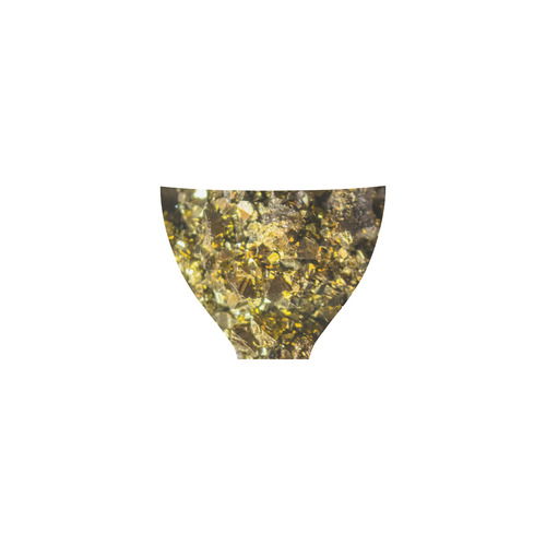 Golden stone texture Custom Bikini Swimsuit (Model S01)