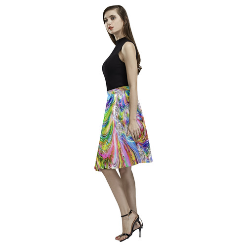 gorgeous Fractal 175 B by JamColors Melete Pleated Midi Skirt (Model D15)