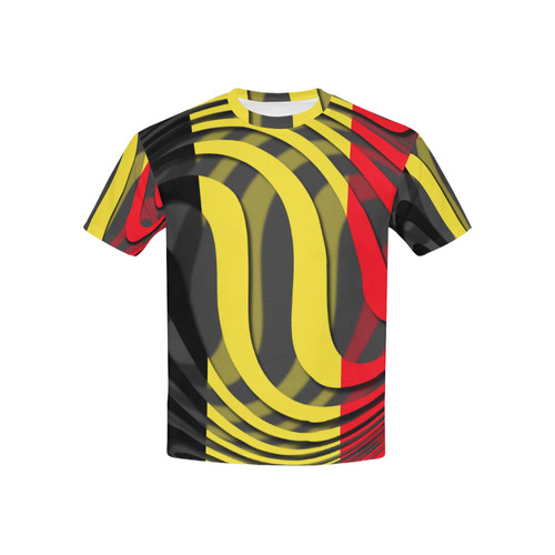 The Flag of Belgium Kids' All Over Print T-shirt (USA Size) (Model T40)