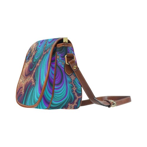 gorgeous Fractal 177 B by JamColors Saddle Bag/Small (Model 1649) Full Customization