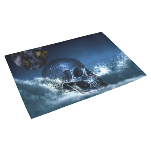 Skull and Moon Azalea Doormat 30" x 18" (Sponge Material)