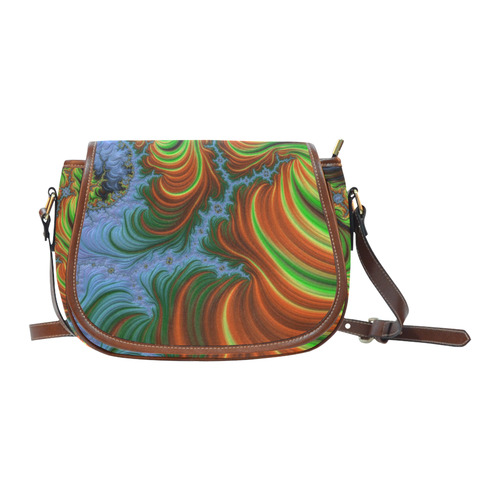 gorgeous Fractal 177 A by JamColors Saddle Bag/Small (Model 1649) Full Customization