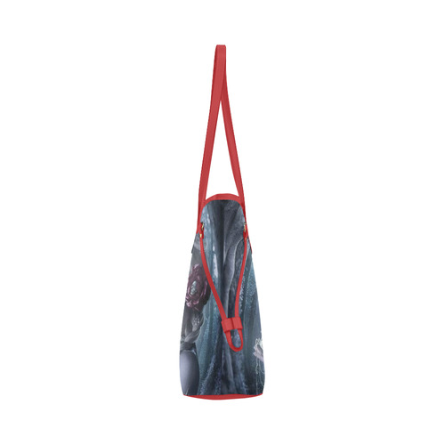 Spider Princess Clover Canvas Tote Bag (Model 1661)
