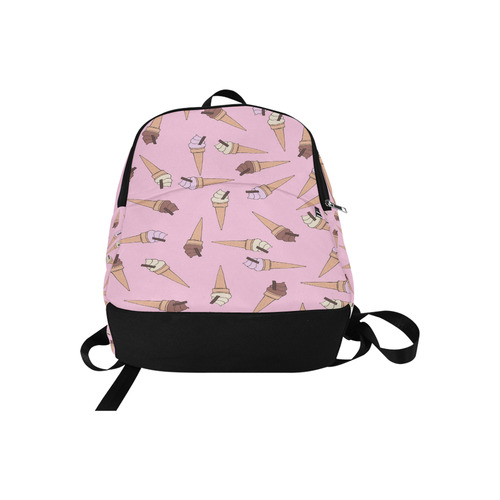 Pink Fun Ice Cream Pattern Fabric Backpack for Adult (Model 1659)