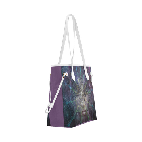 Soiderweb Mystery Lady Clover Canvas Tote Bag (Model 1661)
