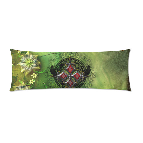 Wonderful gothic design with skull Custom Zippered Pillow Case 21"x60"(Two Sides)