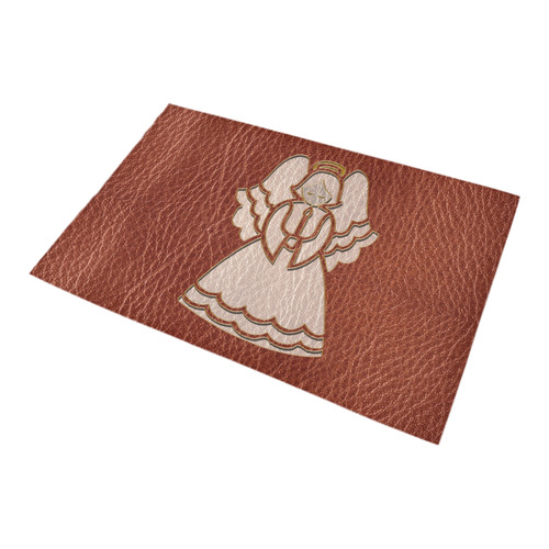 Leather-Look Christmas Angel Bath Rug 20''x 32''