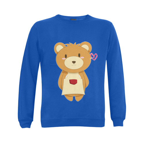 Love My Mama Bear Gildan Crewneck Sweatshirt(NEW) (Model H01)
