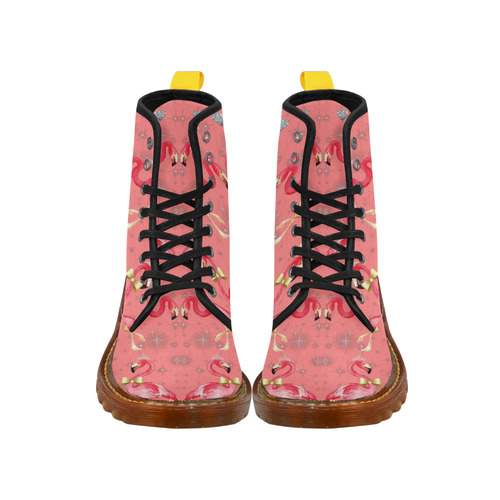 Pink flamingo Martin Boots For Women Model 1203H