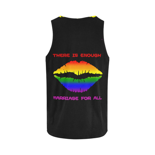 Gay Pride Rainbow Kiss All Over Print Tank Top for Men (Model T43)