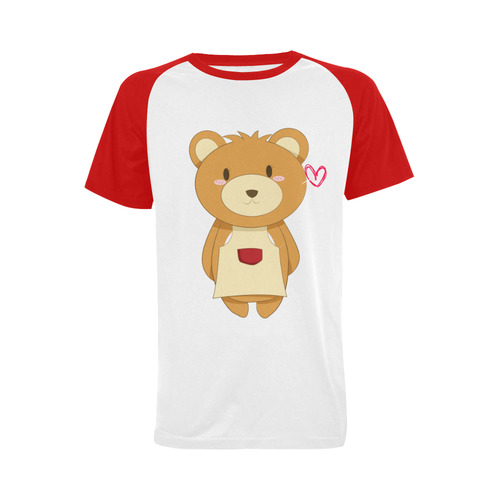 Love My Mama Bear Men's Raglan T-shirt (USA Size) (Model T11)