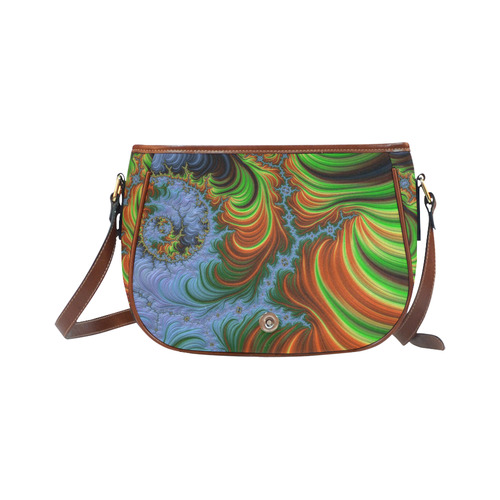 gorgeous Fractal 177 A by JamColors Saddle Bag/Large (Model 1649)