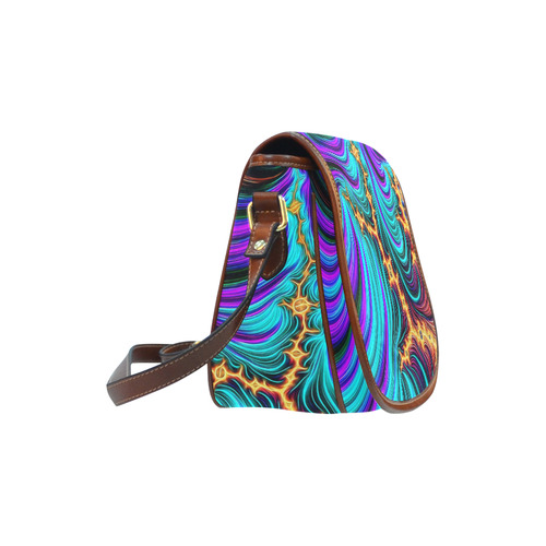 gorgeous Fractal 176 A by JamColors Saddle Bag/Large (Model 1649)