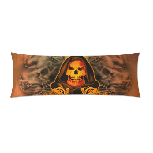 The skulls Custom Zippered Pillow Case 21"x60"(Two Sides)