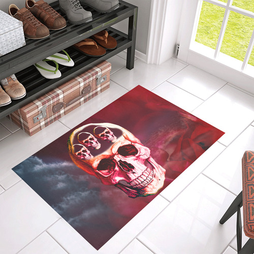 Funny Skulls Azalea Doormat 30" x 18" (Sponge Material)