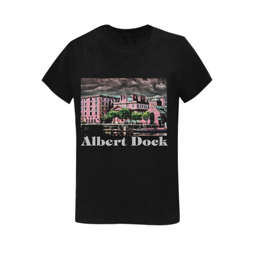 UK-Albert-Dock _ Jera Nour Women's T-Shirt in USA Size (Two Sides Printing)