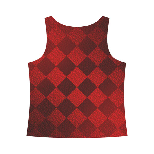 Christmas Red Square All Over Print Tank Top for Women (Model T43)