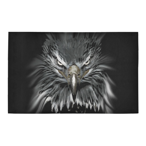 Strong EAGLE Face black Bath Rug 20''x 32''