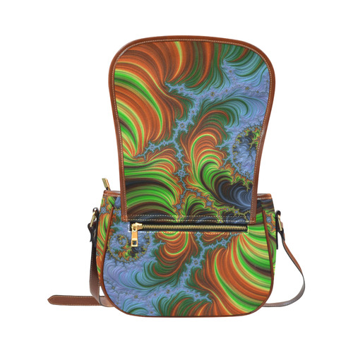 gorgeous Fractal 177 A by JamColors Saddle Bag/Large (Model 1649)