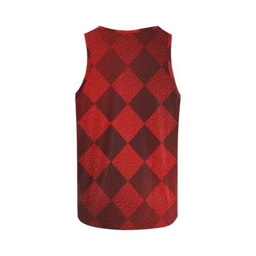 Christmas Red Square All Over Print Tank Top for Women (Model T43)