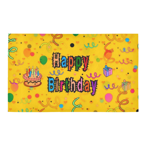 Happy birthday by Popart Lover Azalea Doormat 30" x 18" (Sponge Material)