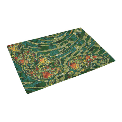 Unique abstract Mix 1C by FeelGood Azalea Doormat 24" x 16" (Sponge Material)