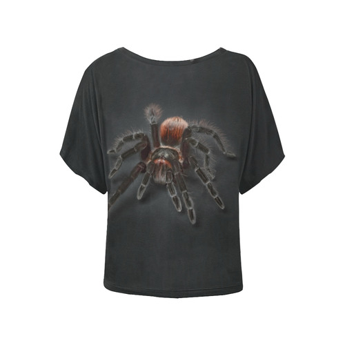 Tarantel - Tarantula Spider Painting Women's Batwing-Sleeved Blouse T shirt (Model T44)