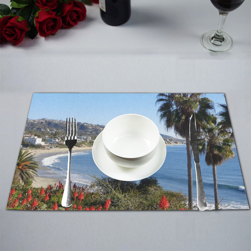 Travel-Laguna Beach Placemat 12’’ x 18’’ (Set of 2)