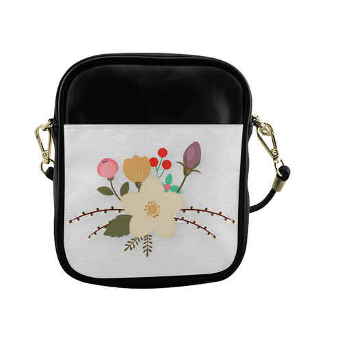Spring Summer Floral With Pussywillows Sling Bag (Model 1627)