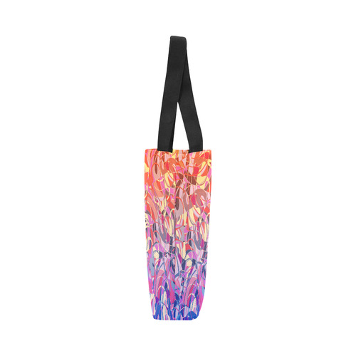 Summer Sunset Abstract - Blue,Purple,Orange ,Gold Canvas Tote Bag (Model 1657)