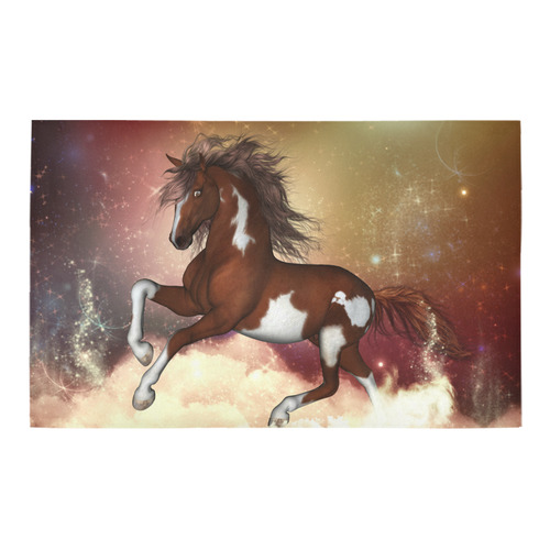 Wonderful wild horse in the sky Bath Rug 20''x 32''