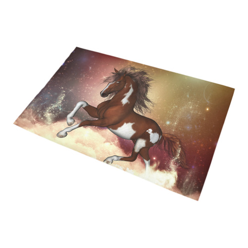 Wonderful wild horse in the sky Bath Rug 20''x 32''