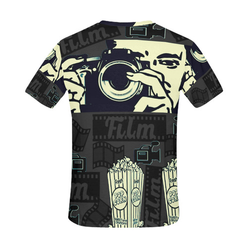 Film Collection All Over Print T-Shirt for Men (USA Size) (Model T40)