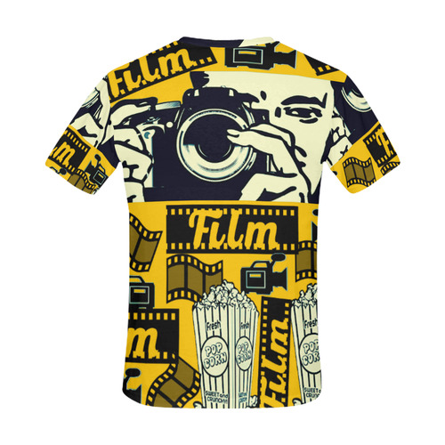 Film Collection All Over Print T-Shirt for Men (USA Size) (Model T40)