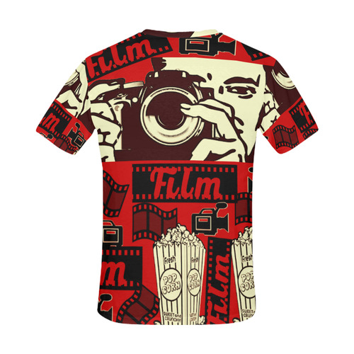 Film Collection All Over Print T-Shirt for Men (USA Size) (Model T40)