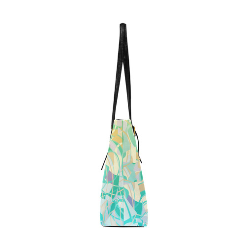 Summer Beach Days Abstract - Yellow, Blue, Teal Euramerican Tote Bag/Large (Model 1656)