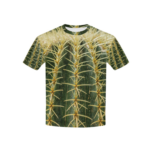 Photography Art - Cactus green yellow Kids' All Over Print T-shirt (USA Size) (Model T40)